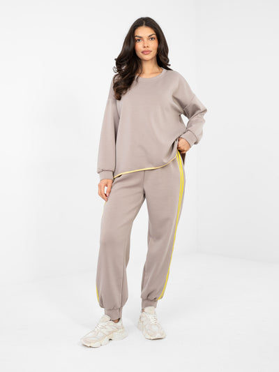 RUE PARIS Fango casualowy komplet z miękkiego materiału