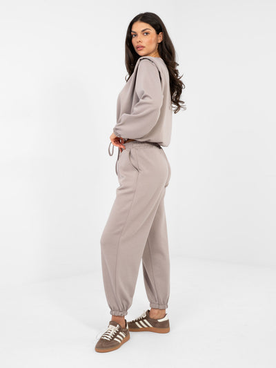 RUE PARIS Fango dresowy komplet ze spodniami typu jogger