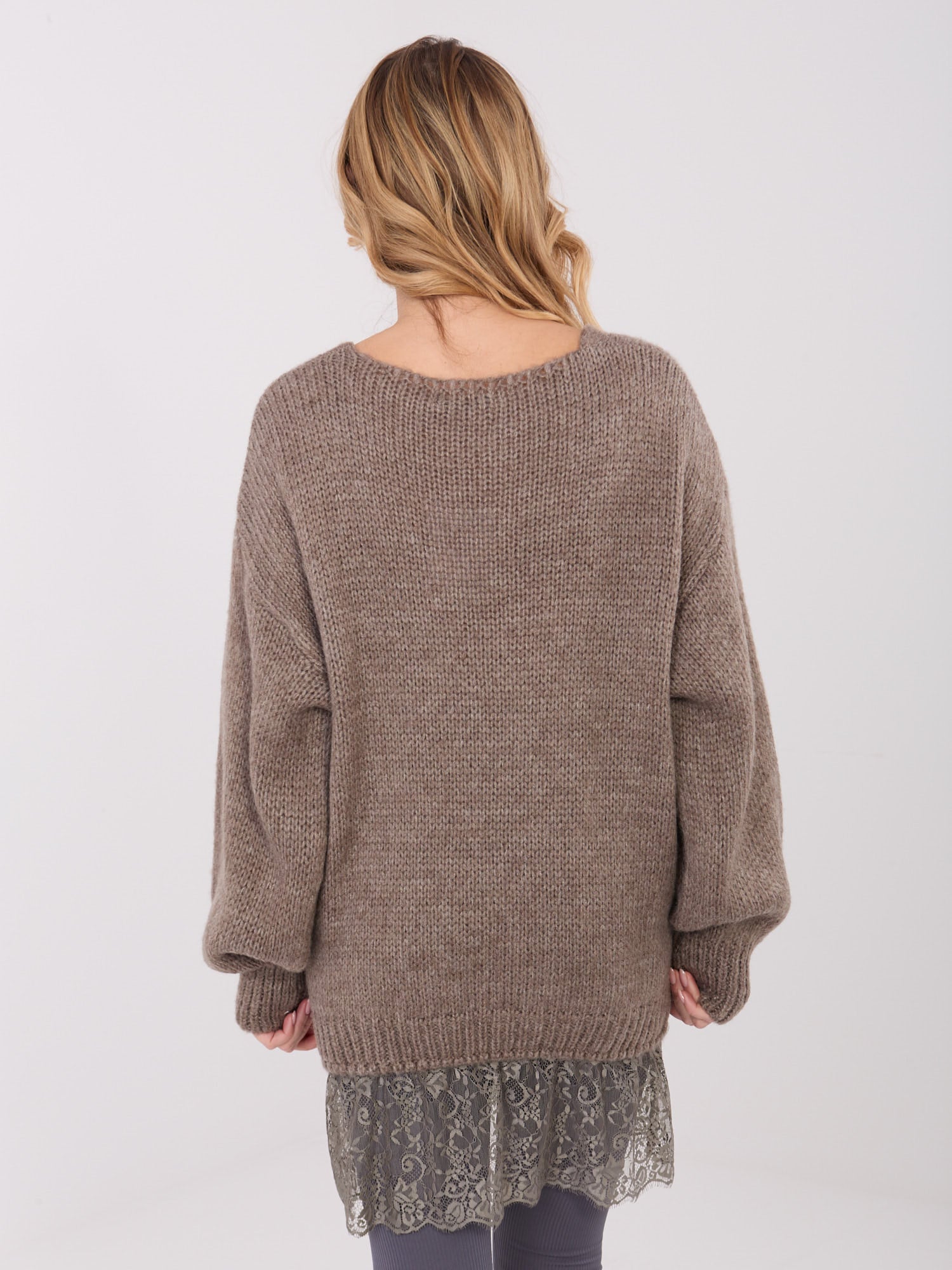 Fango elegancki sweter z domieszką moheru