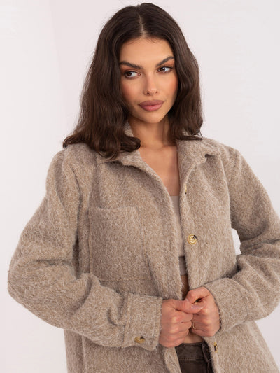 RUE PARIS Fango koszulowa kurtka oversize
