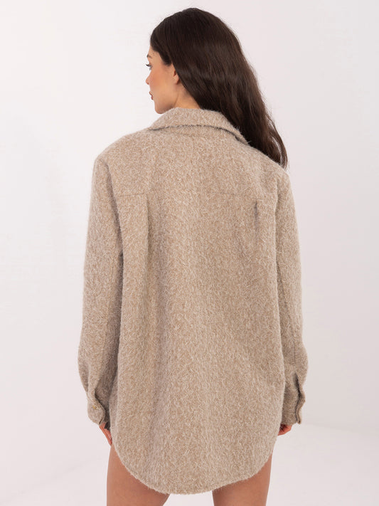 RUE PARIS Fango koszulowa kurtka oversize