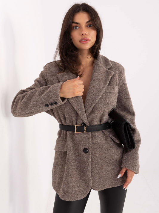 RUE PARIS Fango płaszcz o kroju oversize