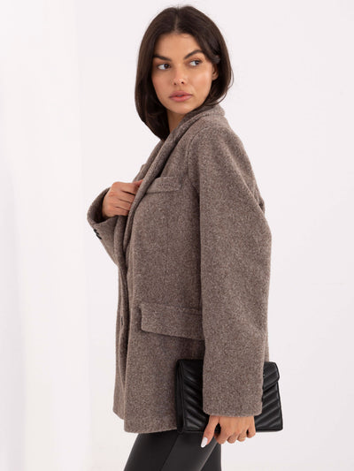 RUE PARIS Fango płaszcz o kroju oversize