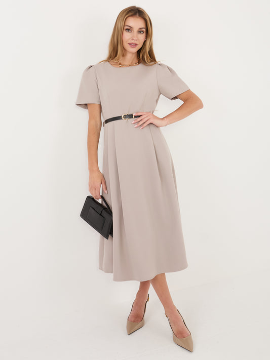 Fango elegancka sukienka z krótkim rękawem