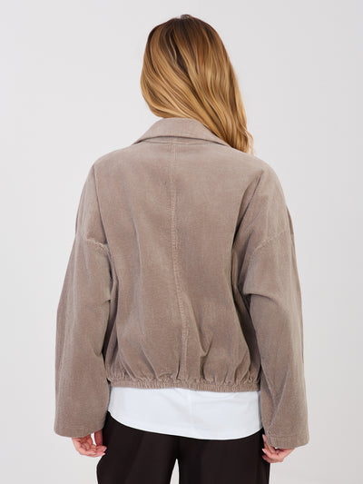 RUE PARIS Fango sztruksowa kurtka typu bomber