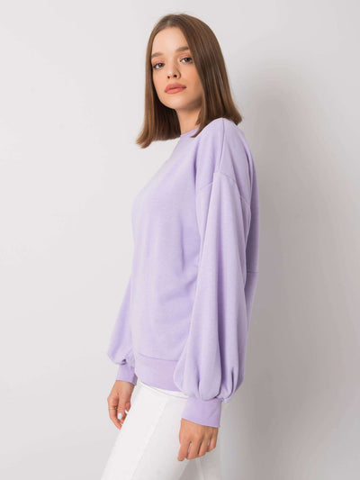 Fioletowa bluza z wycięciem na plecach