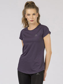 Damski sportowy t-shirt fioletowy TOMMY LIFE