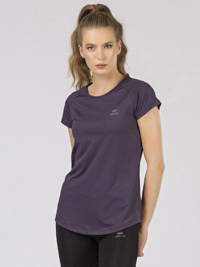 Damski sportowy t-shirt fioletowy TOMMY LIFE