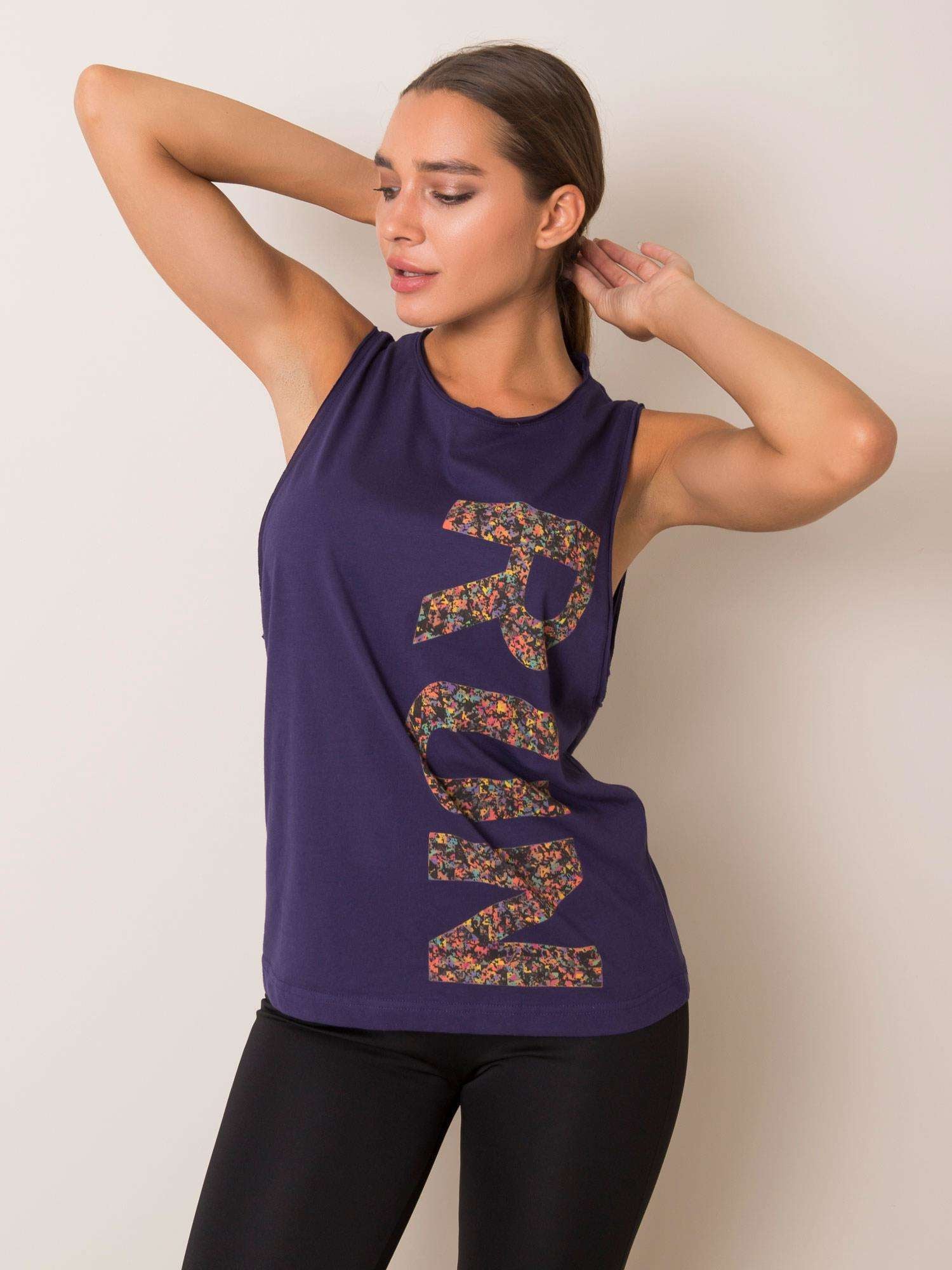 FOR FITNESS Fioletowy top