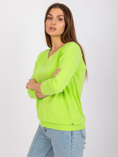 Fluo zielona bluzka na co dzień