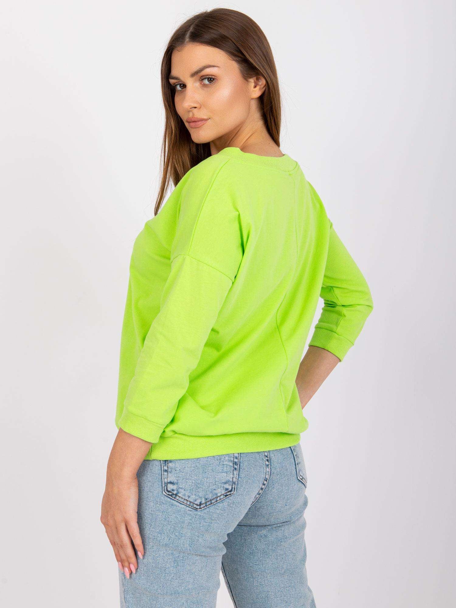 Fluo zielona bluzka na co dzień