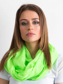 Chusta z dżetami fluo zielona
