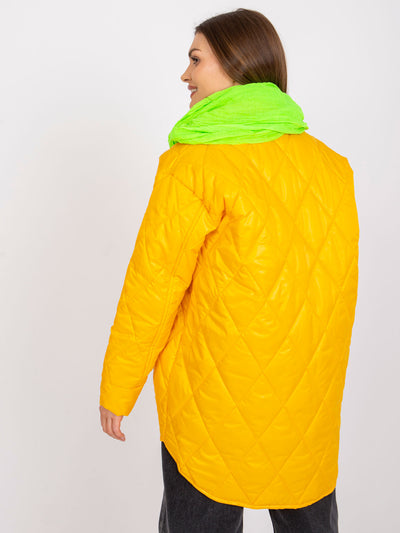 Fluo zielona chusta jednokolorowa