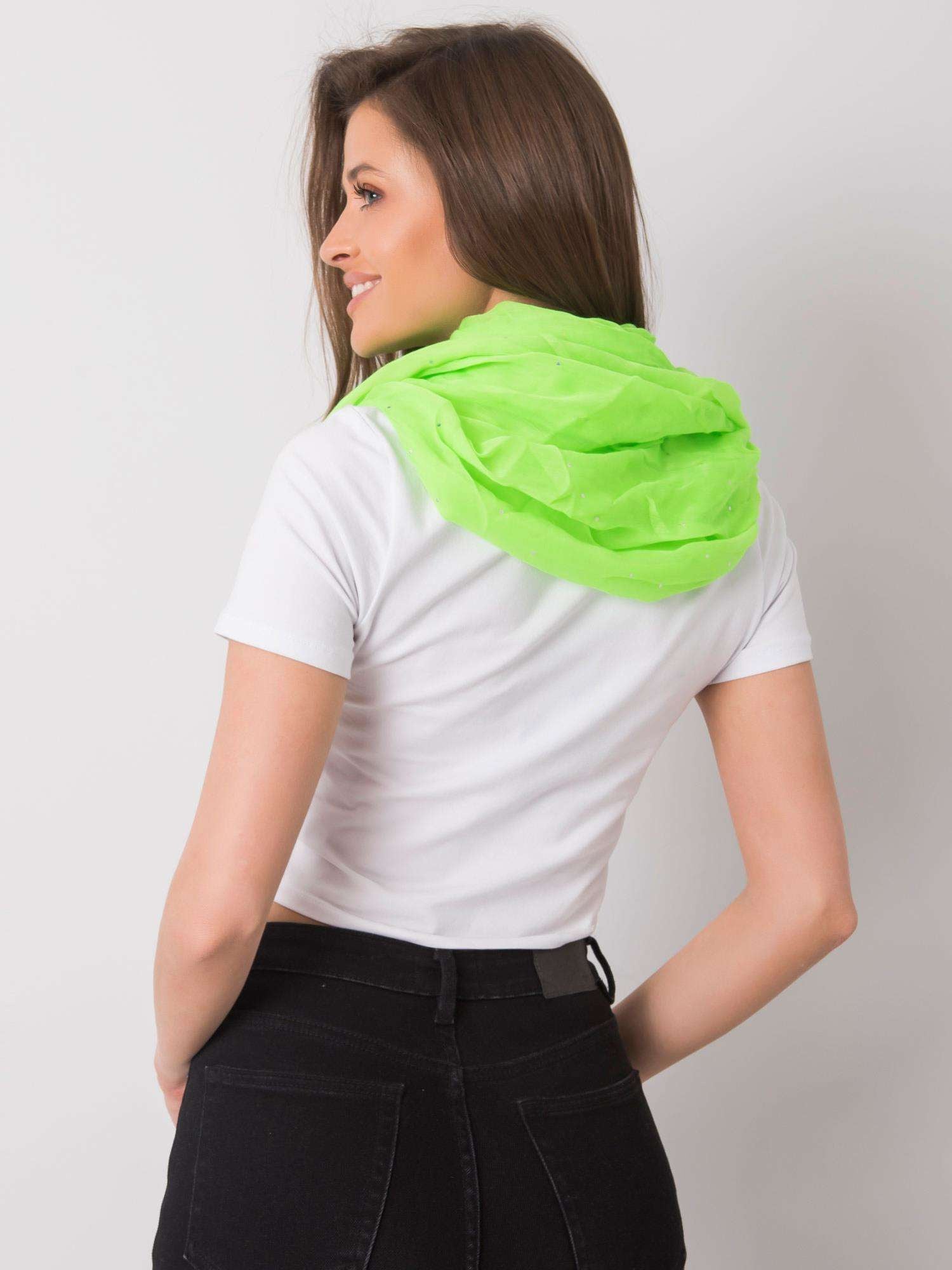 Fluo zielony komin z wiskozy
