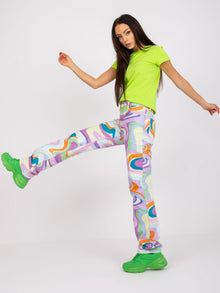 Fluo zielony t-shirt basic Peachy