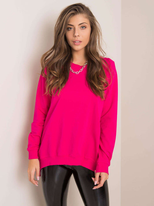 RUE PARIS Fuksjowa bluza bawełniana