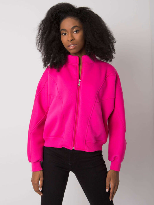 Fuksjowa bluza rozpinana