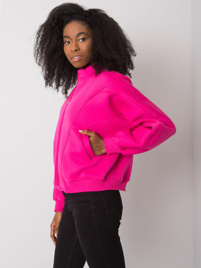 Fuksjowa bluza rozpinana