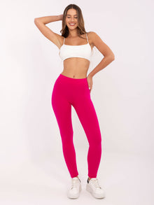 BASIC FEEL GOOD Fuksjowe legginsy z bawełny