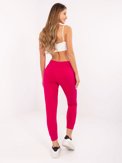 BASIC FEEL GOOD Fuksjowe spodnie typu jogger