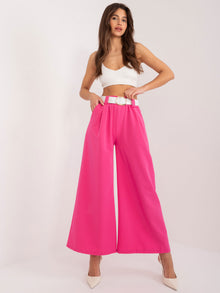 Fuksjowe garniturowe spodnie do biura