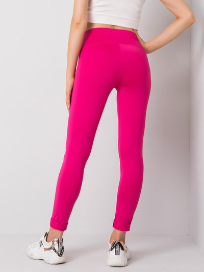 Fuksjowe legginsy sportowe damskie