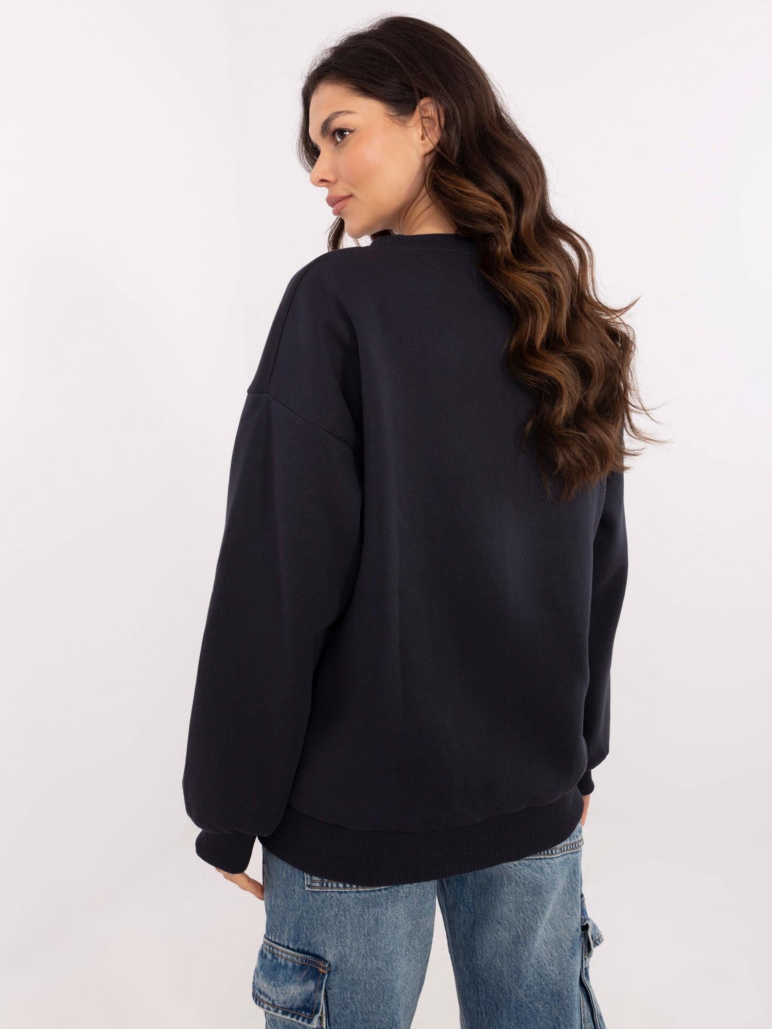 Grafitowa bluza oversize z napisem Harvard
