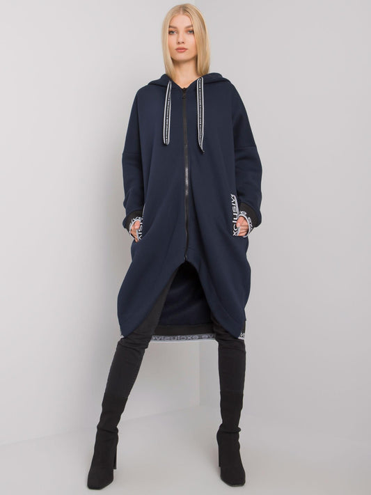Granatowa bluza damska rozpinana