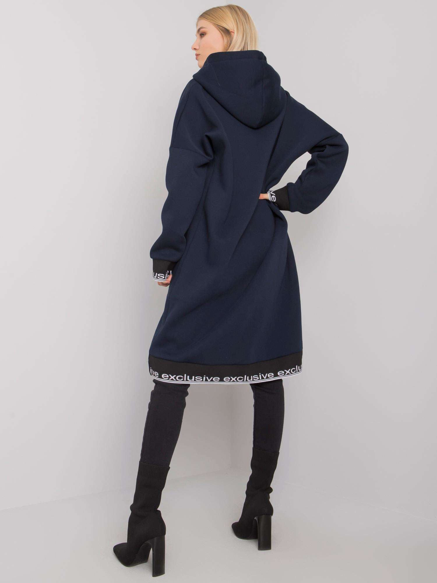 Granatowa bluza damska rozpinana
