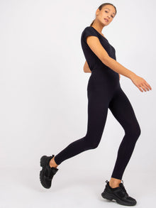 Granatowe damskie legginsy