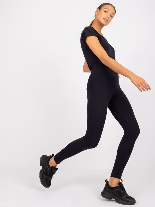 Granatowe damskie legginsy