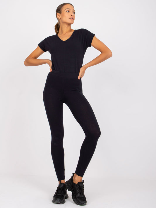 Granatowe damskie legginsy