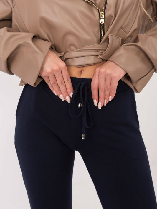 Spodnie dresowe basic granatowe