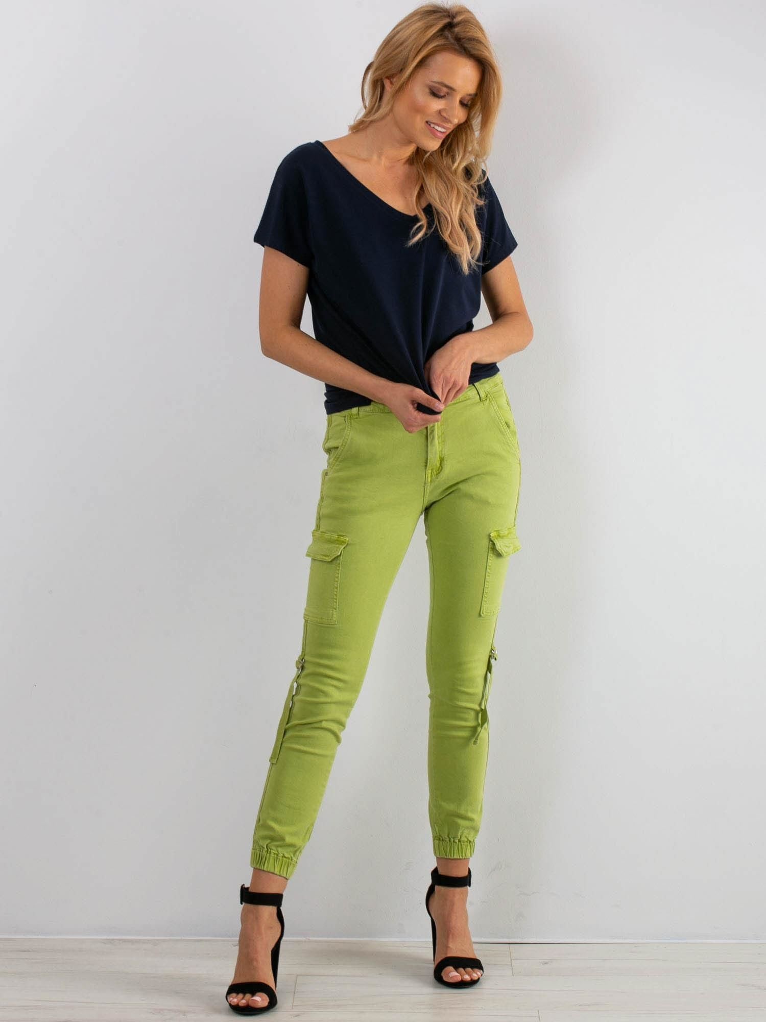 Bawełniany t-shirt V-neck granatowy