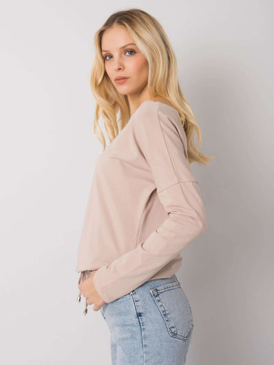 Bluzka basic jasnobeżowa