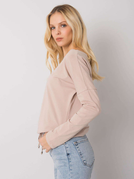 Bluzka basic jasnobeżowa