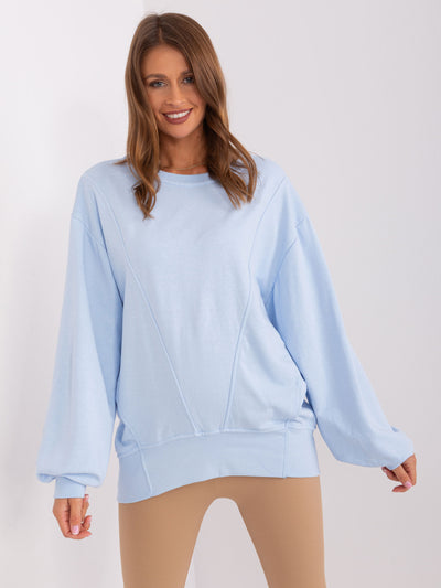 Jasnoniebieska damska bluza oversize