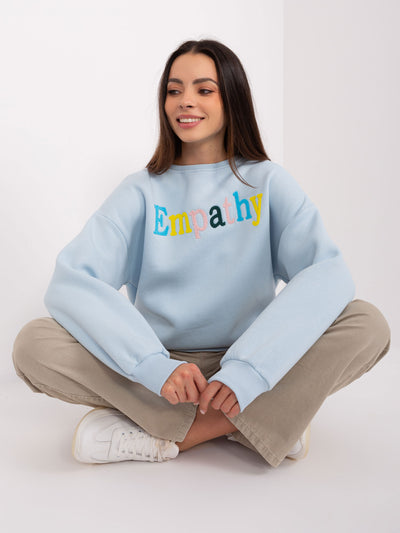 Jasnoniebieska bluza bez kaptura