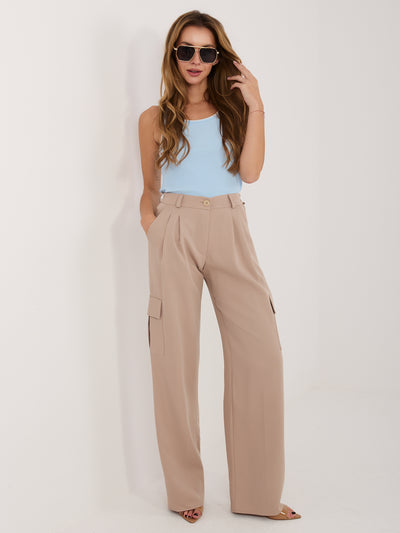 RUE PARIS Jasnoniebieski prążkowany tank top