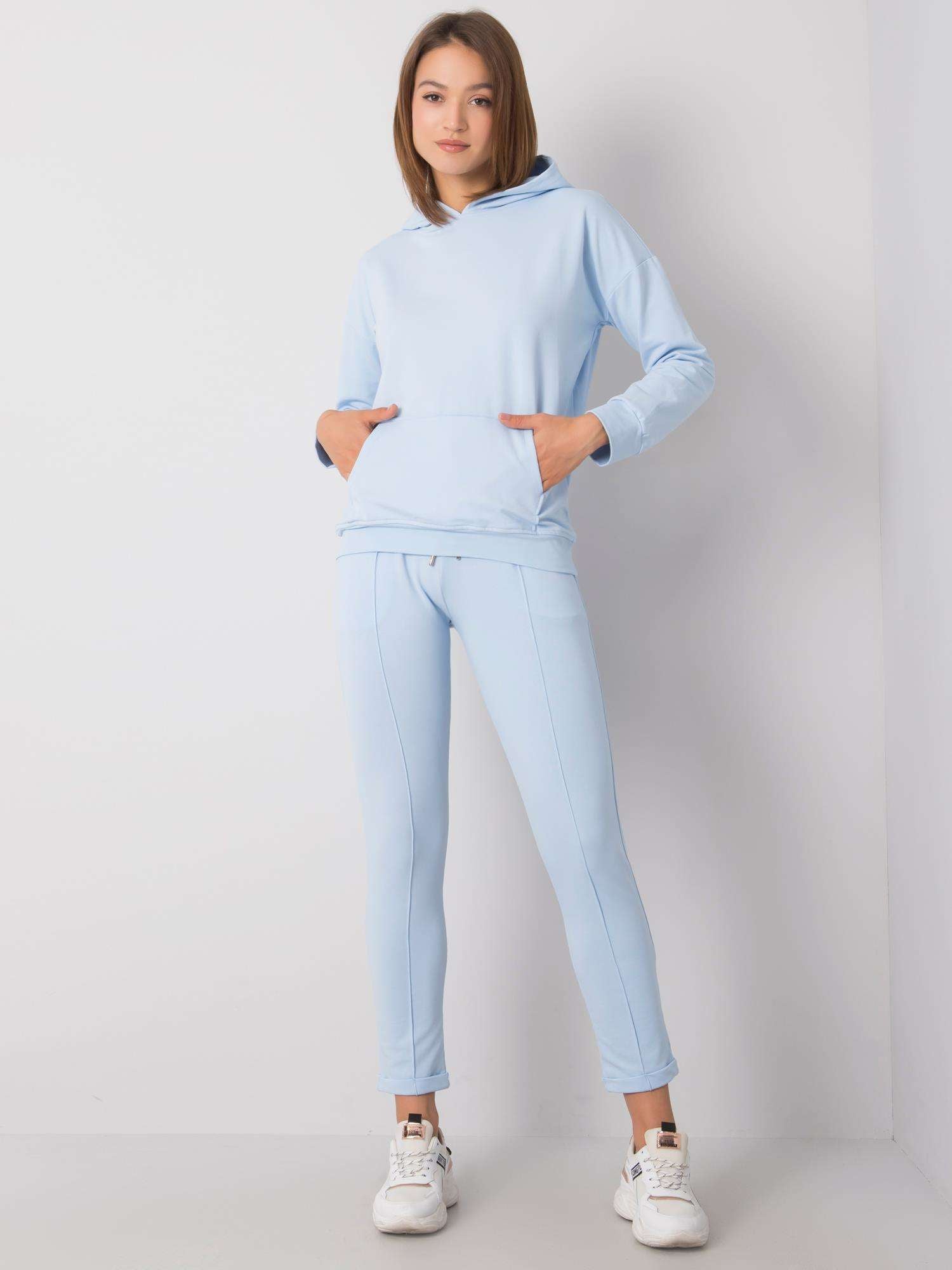 RUE PARIS Jasnoniebieski komplet casualowy