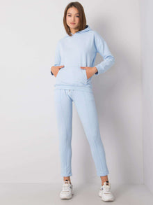 RUE PARIS Jasnoniebieski komplet casualowy