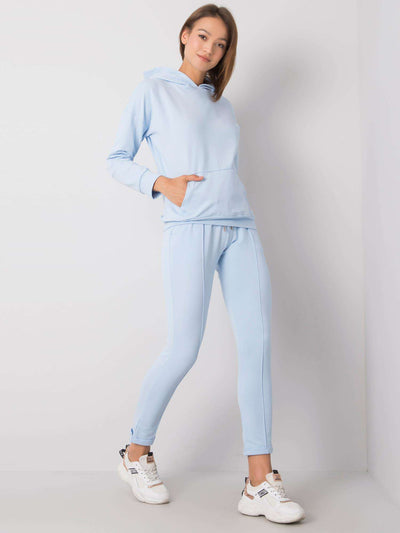 RUE PARIS Jasnoniebieski komplet casualowy