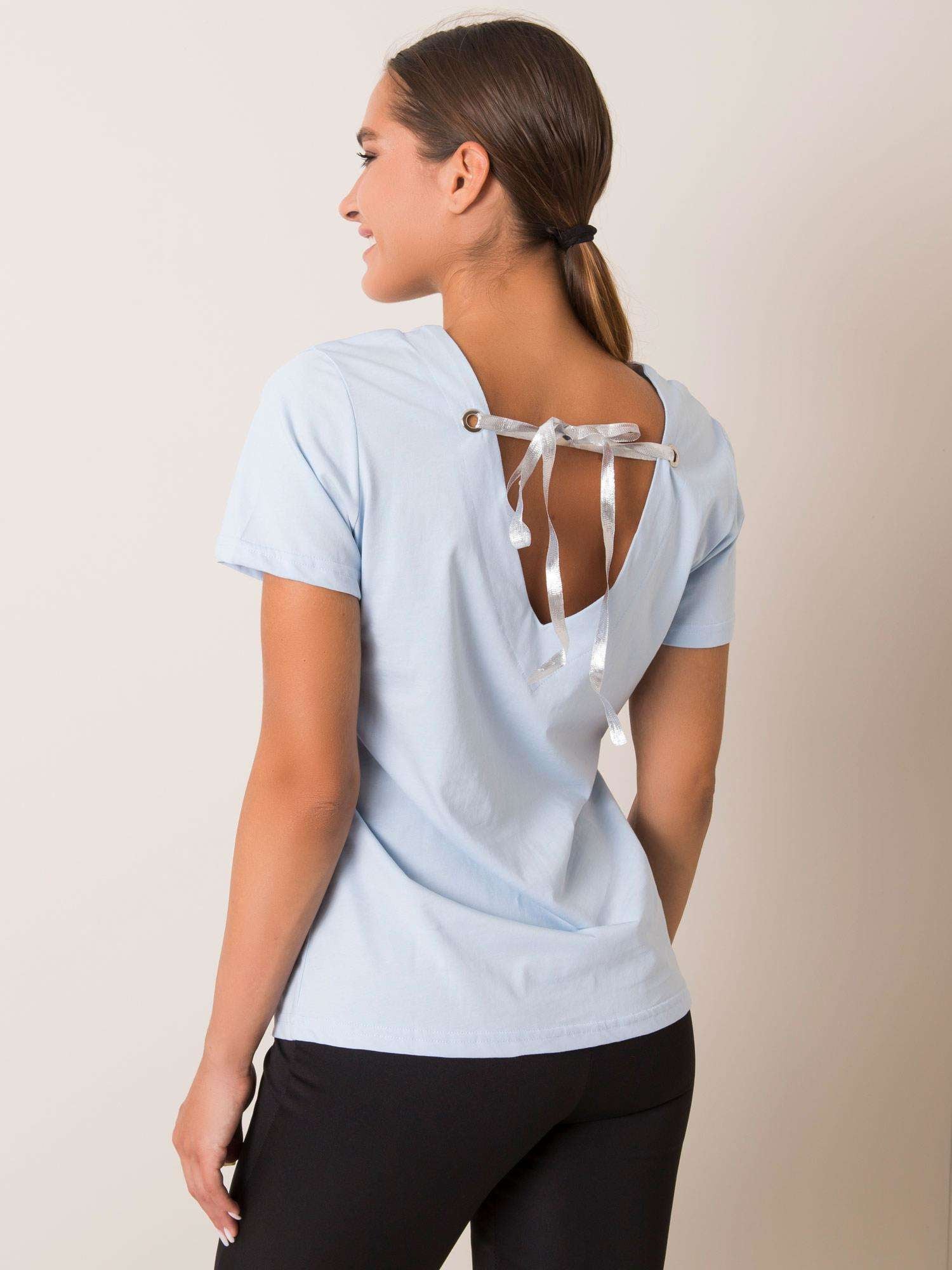 FOR FITNESS Jasnoniebieski t-shirt damski