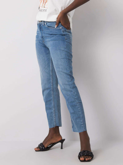 SUBLEVEL Jasnoniebieskie spodnie jeansowe damskie