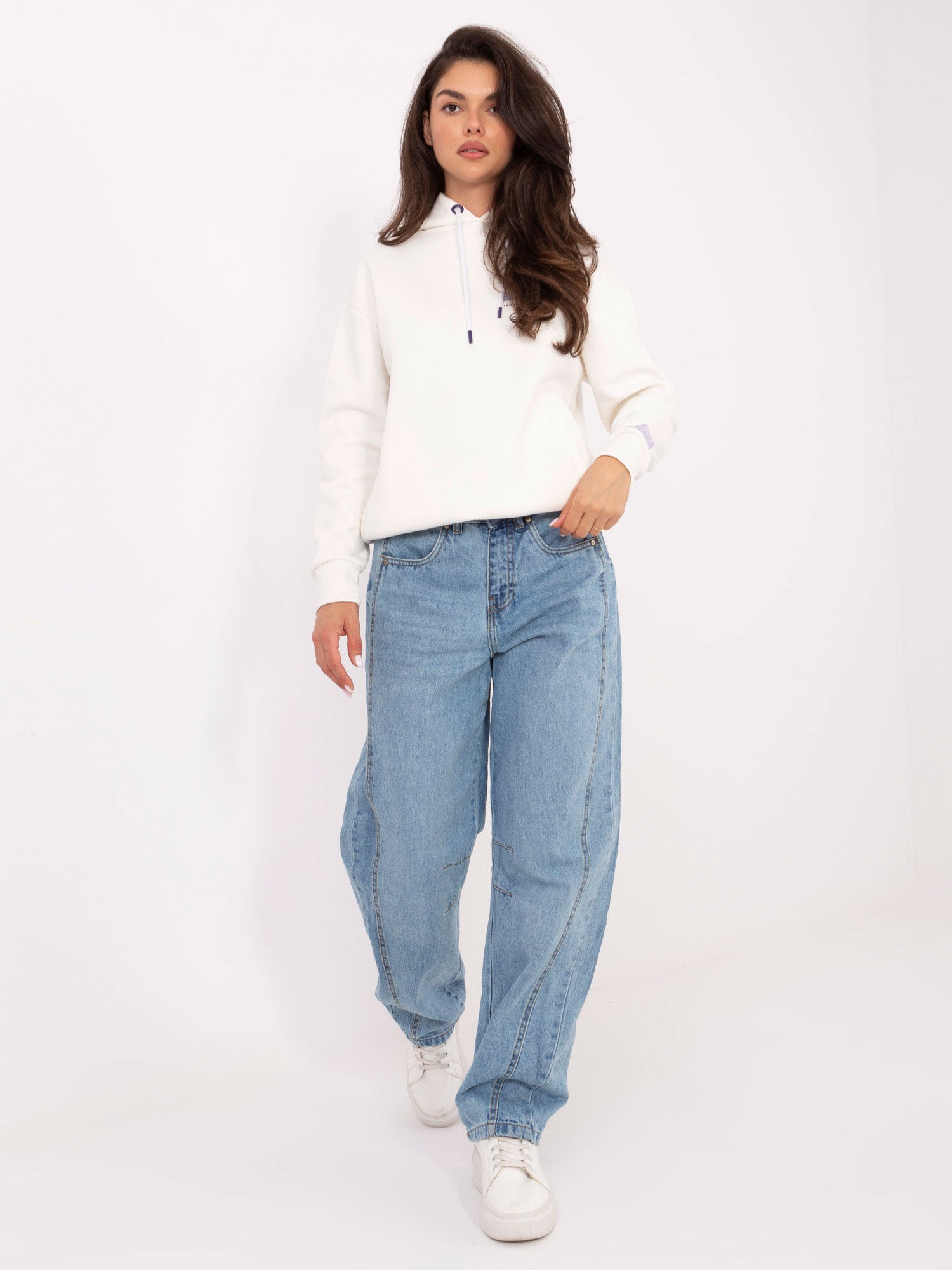 SUBLEVEL  Jasnoniebieskie jeansy typu balloon fit