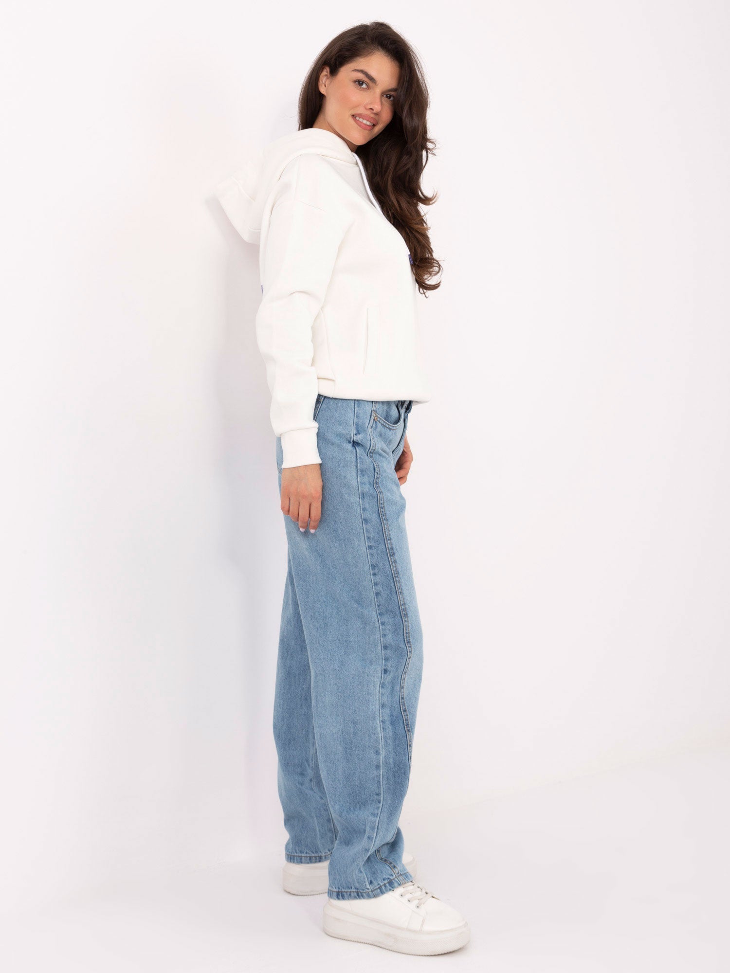SUBLEVEL  Jasnoniebieskie jeansy typu balloon fit