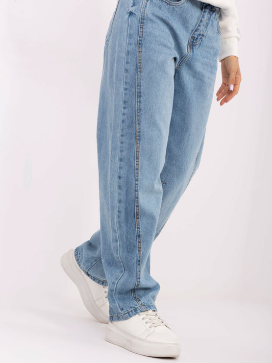 SUBLEVEL  Jasnoniebieskie jeansy typu balloon fit