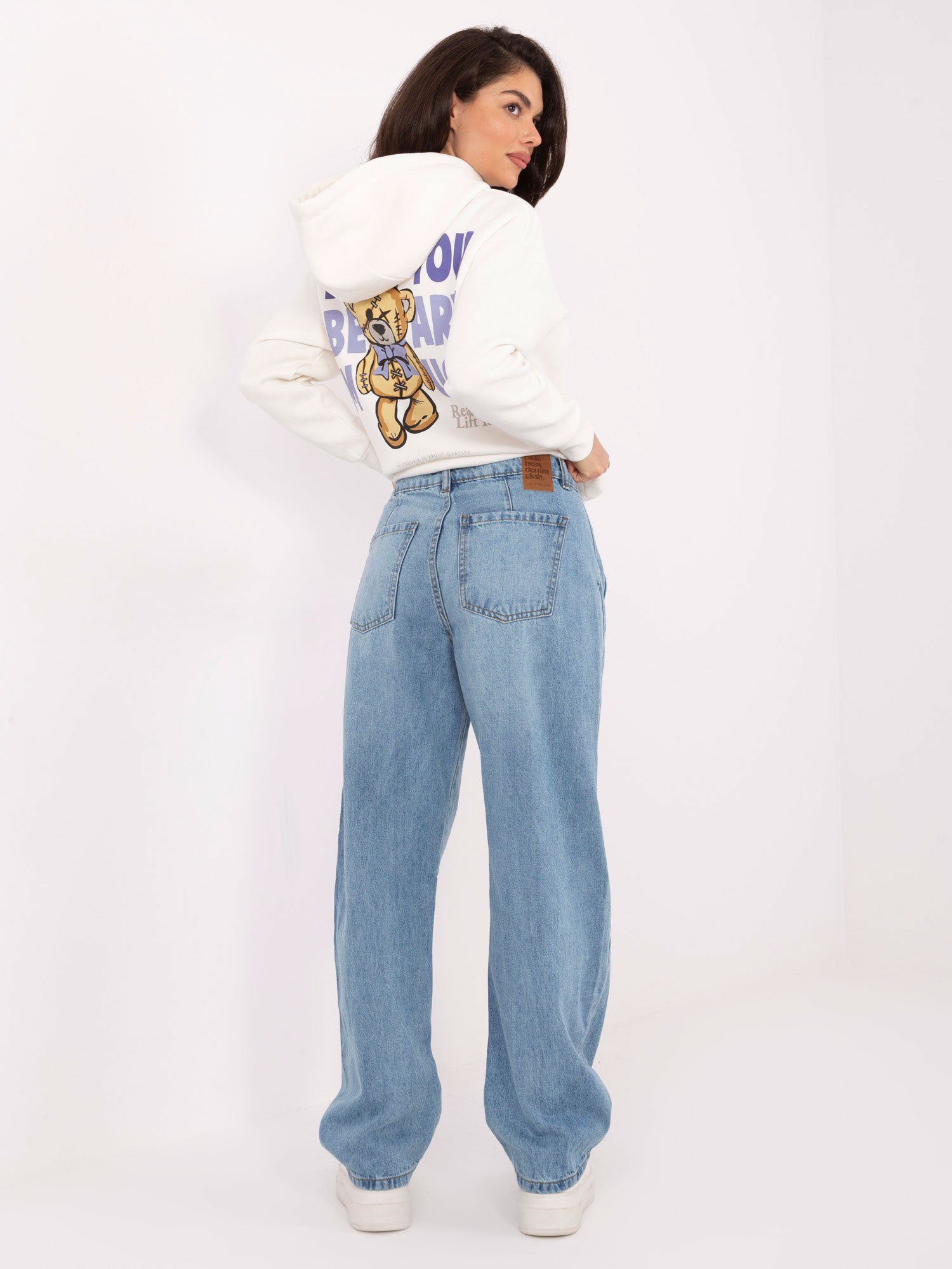 SUBLEVEL  Jasnoniebieskie jeansy typu balloon fit