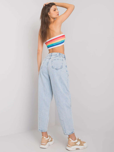 Jasnoniebieskie mom jeans