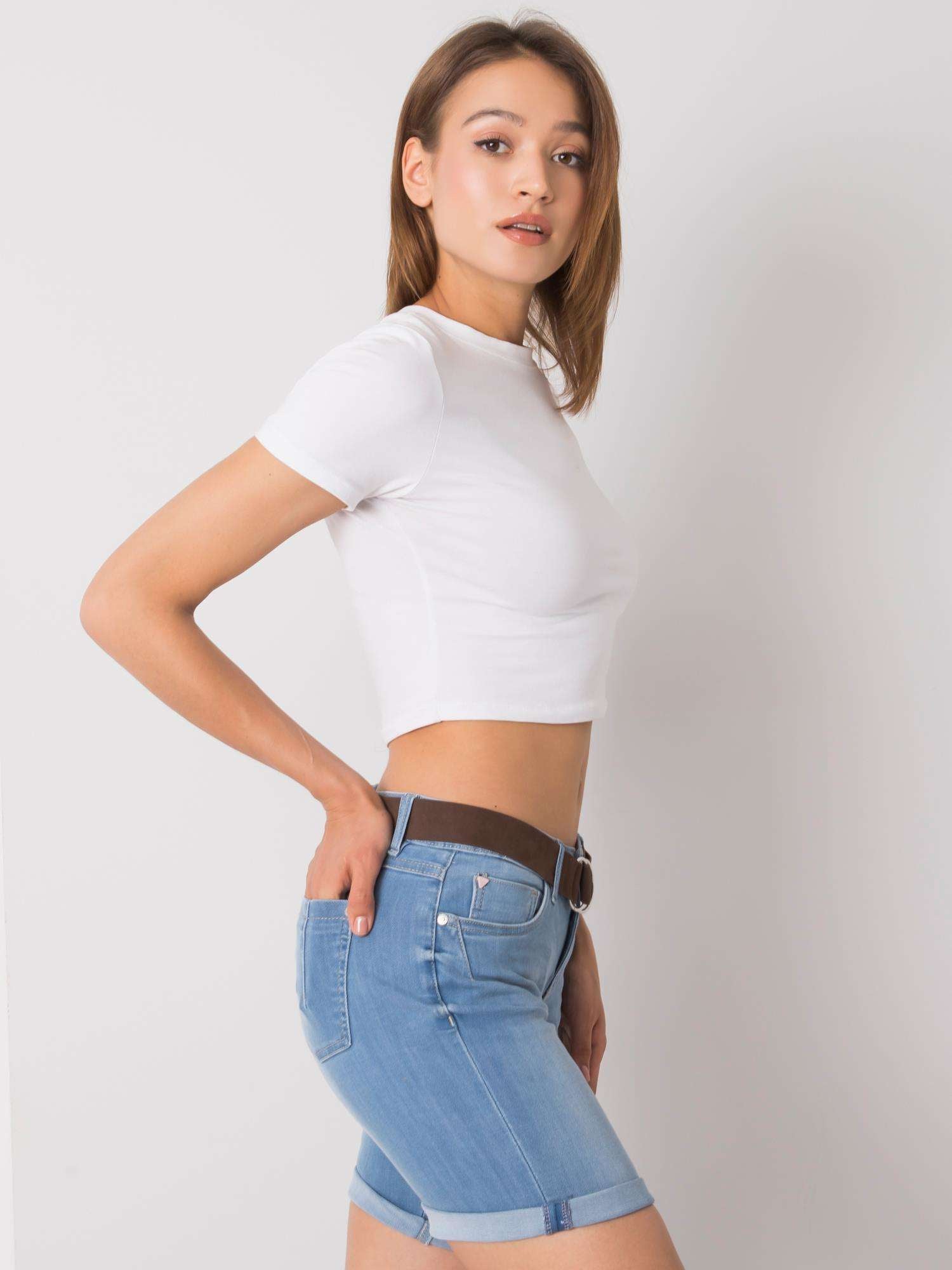 SUBLEVEL Jasnoniebieskie szorty jeansowe